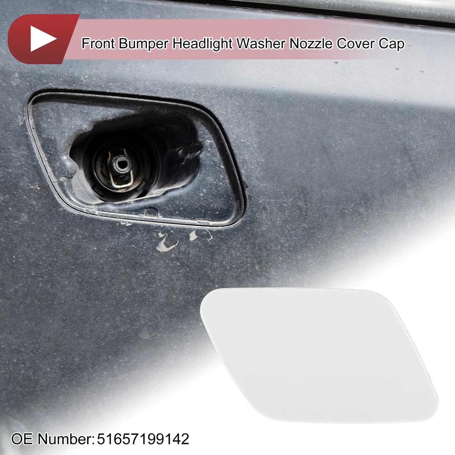 Front Right Bumper Trim Nozzle Cover for BMW X5 (2007-2013)