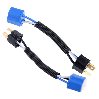 H4 Bulb Ceramic Wiring Harness Headlight Socket Connector for Car