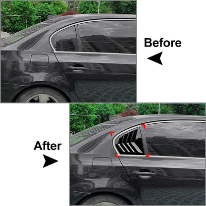Rear Window Shutter Louver Cover Trim for BMW 5 Series E60 E61 (2004-2010)