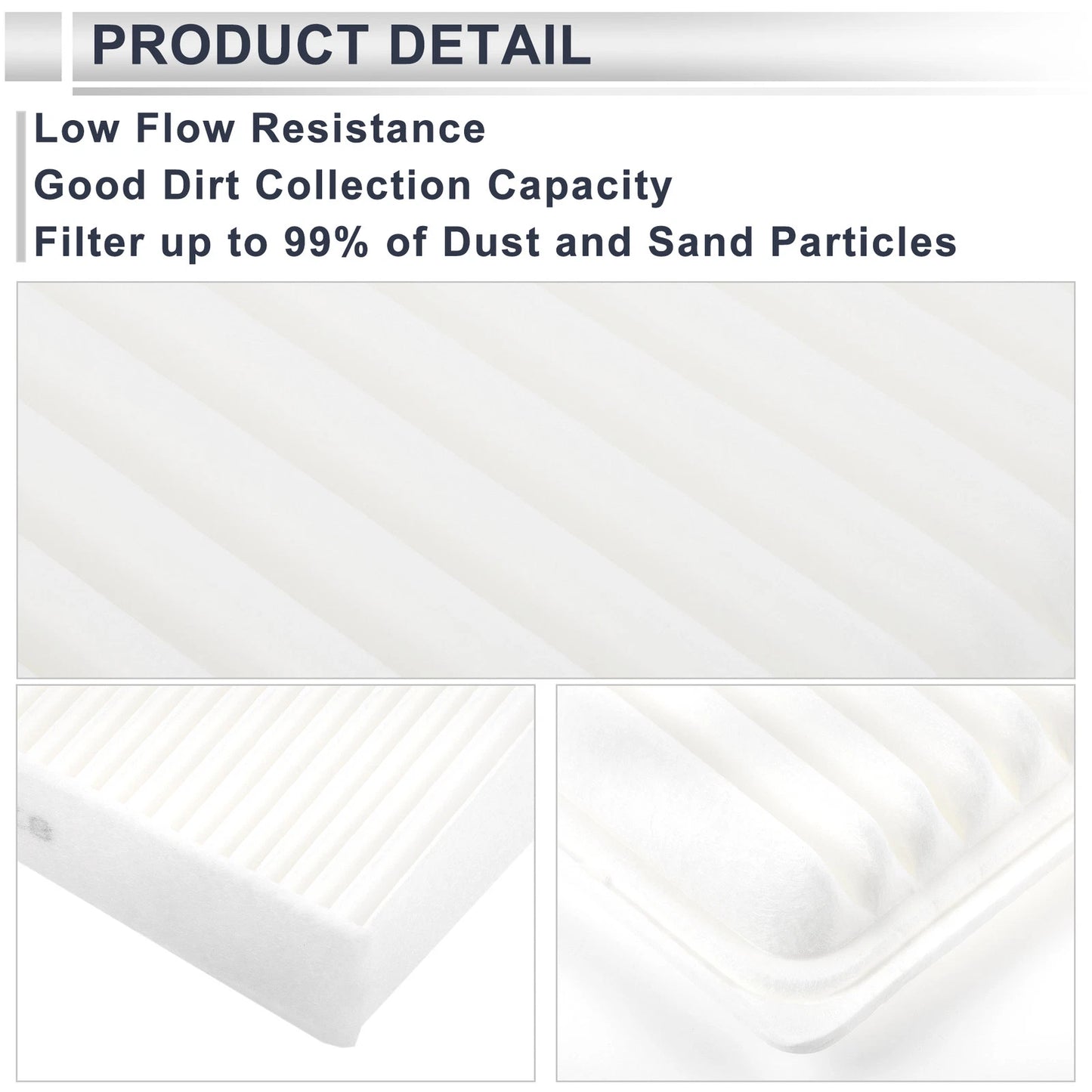 Engine Cabin Air Filter Combo for Toyota Camry 2.4L 2.5L (2007-2017)
