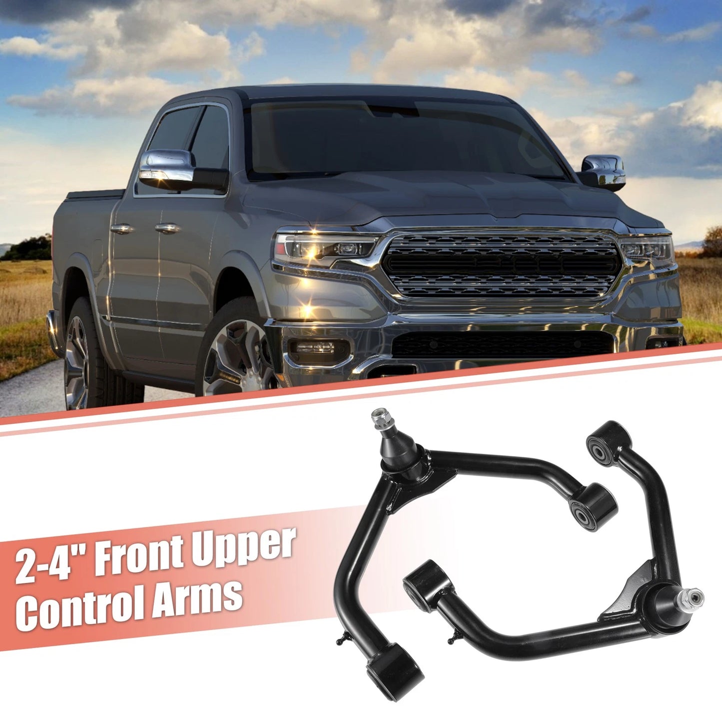 1x 2-4" Car Front Upper Control Arm for Dodge Ram 1500 (2006-2023)