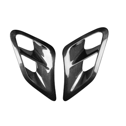 Black Carbon Fiber Side Fender Covers for Porsche 911 997 Turbo (2004-2012)