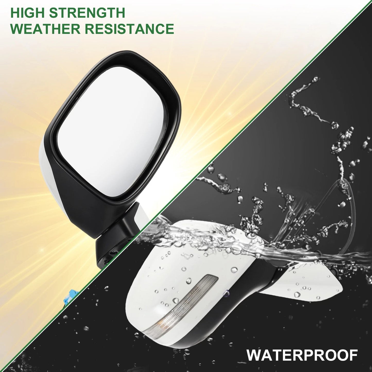 Right Side Door Mirror Replacement for Honda Civic (2012-2013)