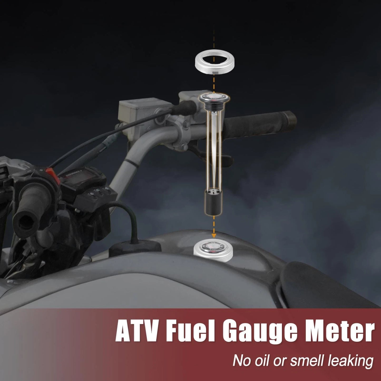 Fuel Tank Level Gauge w Cap for Kawasaki Bayou Prairie