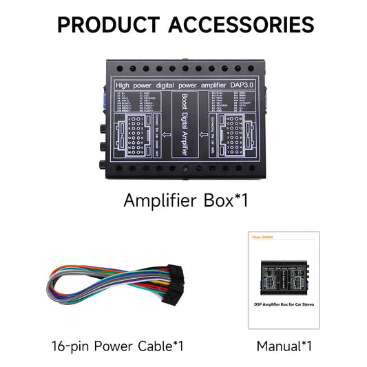 16PIN Car Amplifier for Aftermarket Android Multimedia Navigation System