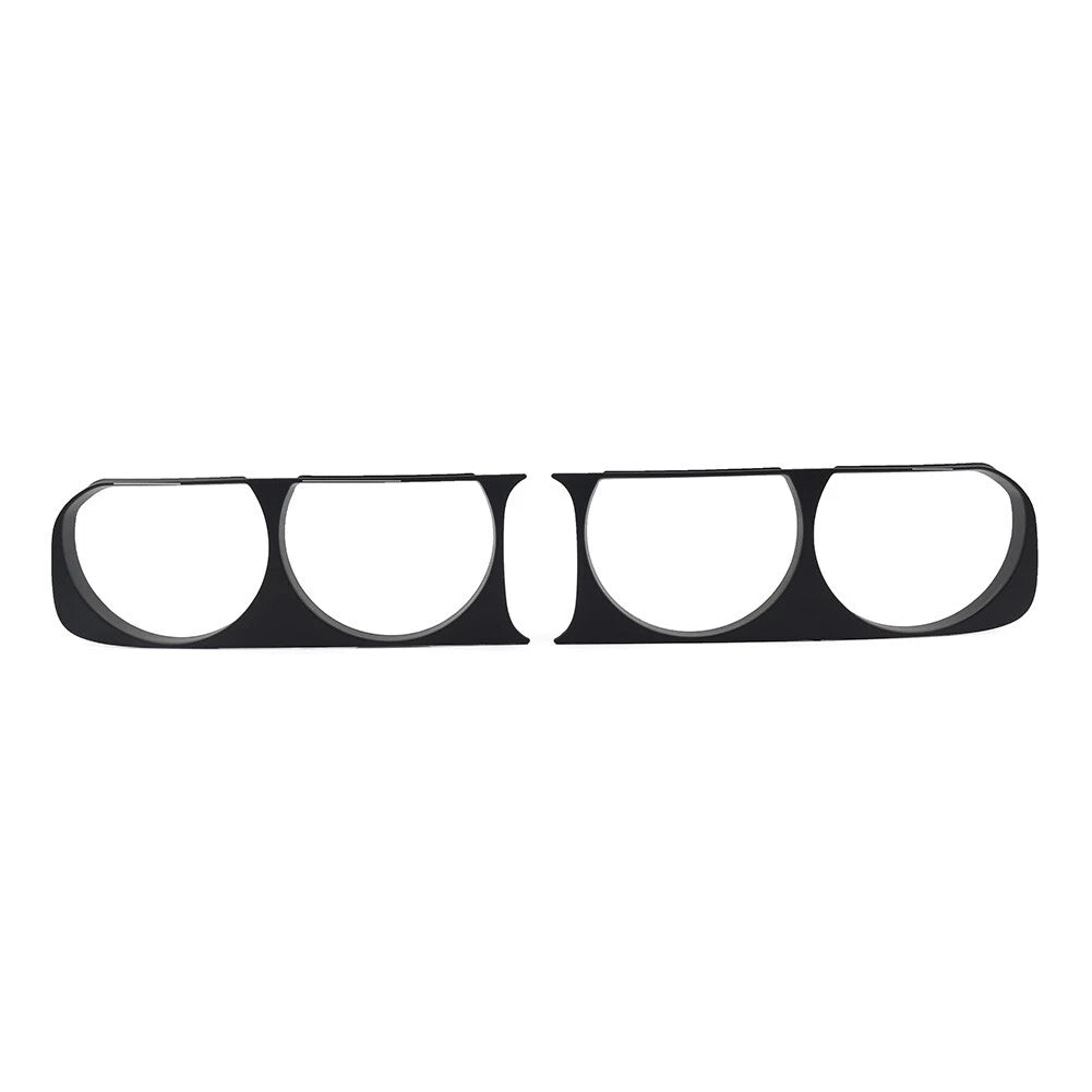 Matte Black Headlight Bezel Trim for Dodge Challenger (2008-2014)