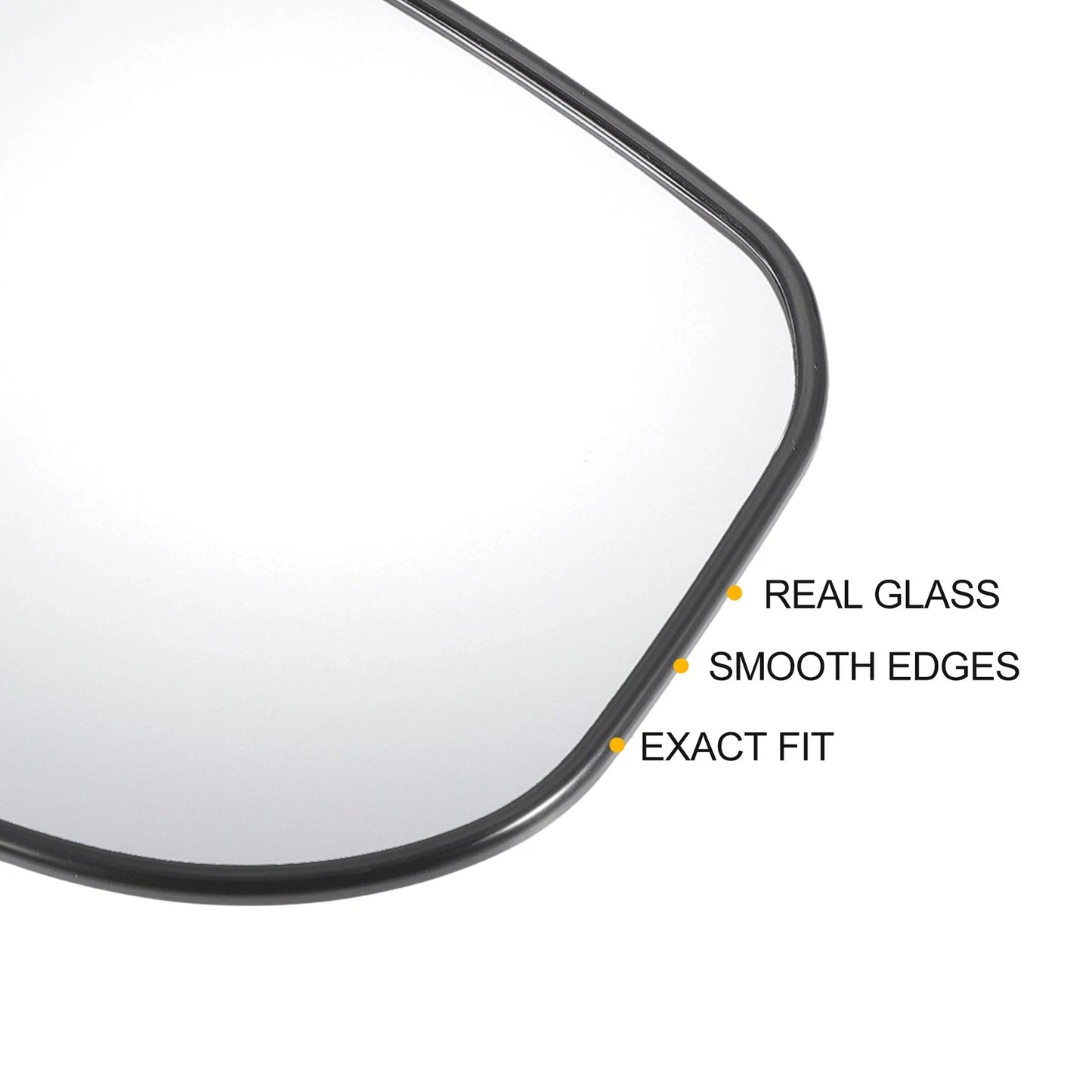 Right Side White Mirror Glass w/ Back Non-heated for Honda Fit Jazz (2009-2013)