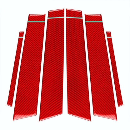 6 x B Pillar Post Panel Window Cover Trim for Alfa Romeo Giulia (2017-2021)