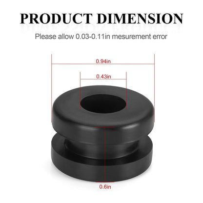 4x Rubber Heel Guard Grommets for Yamaha Warrior 350 YFM350X (1990–2004)