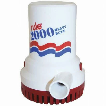 Rule 2000 Bilge Pump for Boats 12V Fully Submersible Heavy Duty