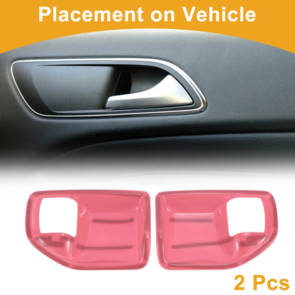 Interior Door Handle Bowl Cover Trim for Jeep Wrangler JK 2011-2017 - 2 Pcs