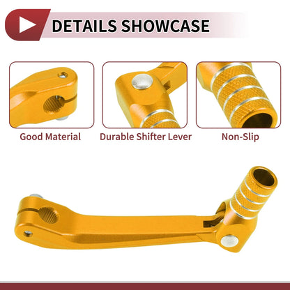 Gold Tone Motorcycle Gear Shifter Lever for Honda CRF150F (2003-2017)
