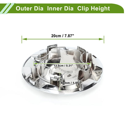 Wheel Center Cap for Toyota Tundra (2014-2021) Silver Plastic 1 Pc