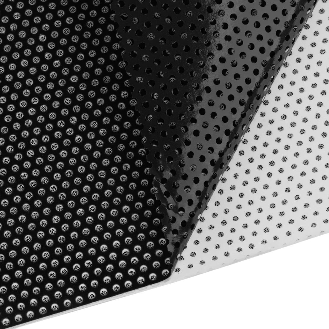 Perforated One Way Vision Black Print Vinyl Window Sticker Sheet Film