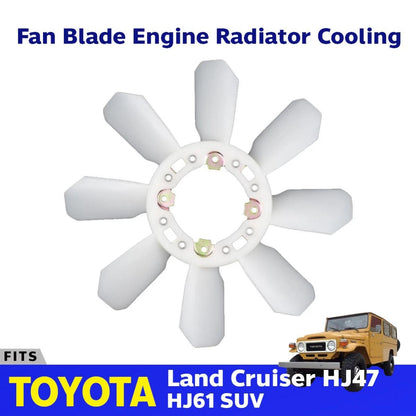 Fan Blade Engine Radiator Cooling Fit For Toyota Land Cruiser HJ47 RP RV SUV D06