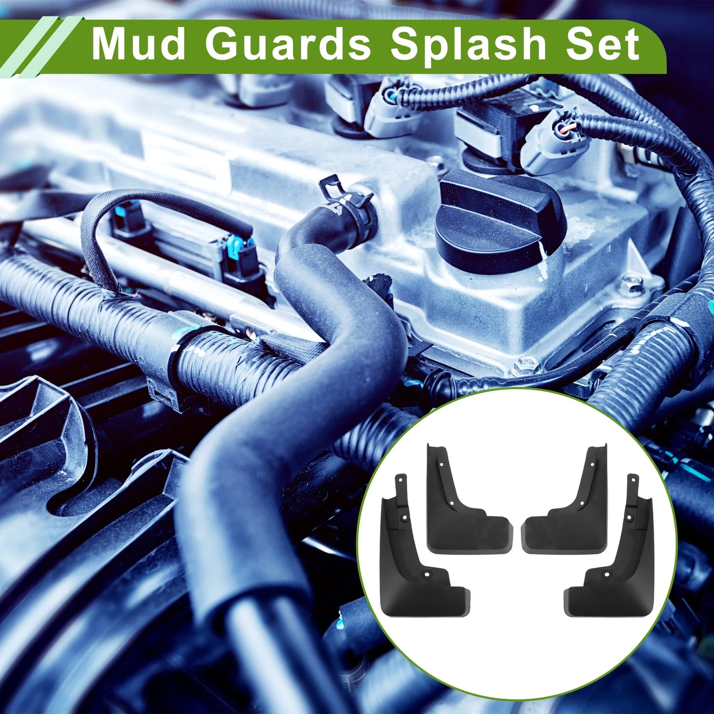 Mud Flaps Splash Guards Set for Jeep Grand Commander (2018-2022)