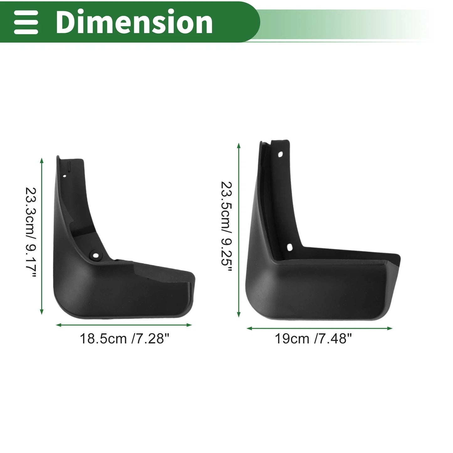 Mud Flaps Splash Guards for Chevrolet Malibu XL (2016-2019)