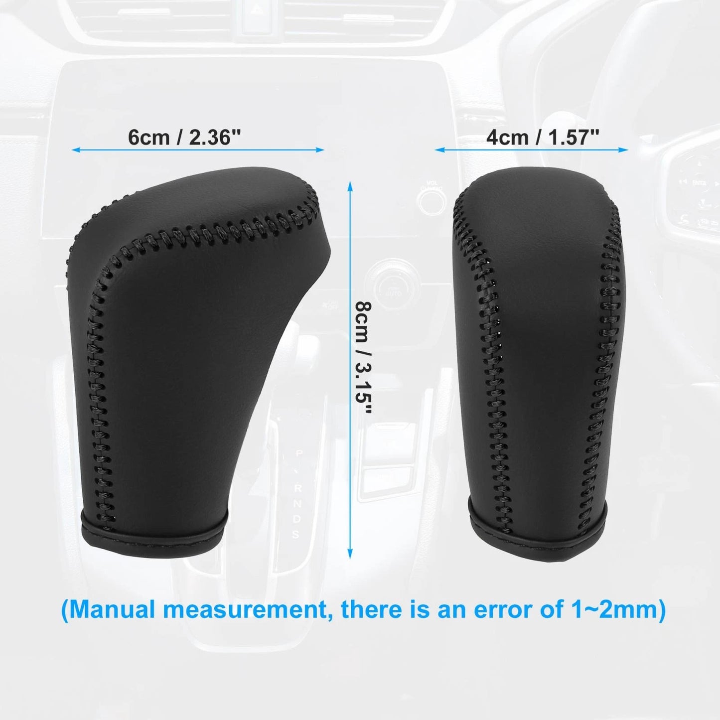 Black Gear Shifter Shift Knob Cover for Honda Accord (2018-2022)