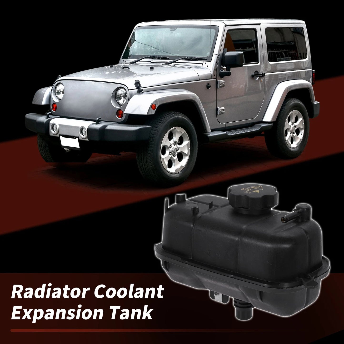 Coolant Expansion Reservoir Tank for Jeep Wrangler 2.0L L4 (2019-2023)