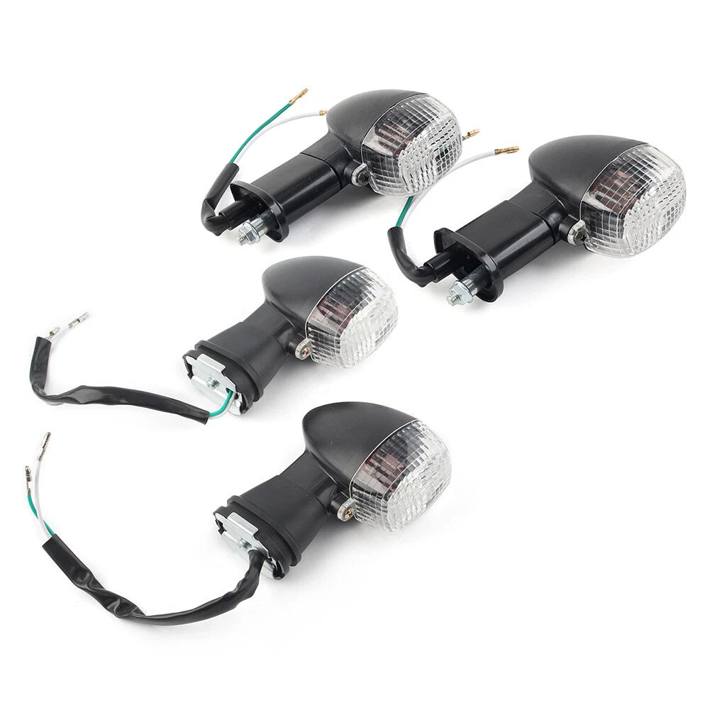 Clear Front Rear Turn Signal Indicator Lights for Kawasaki Ninja ZX7R ZX9R ZX12R