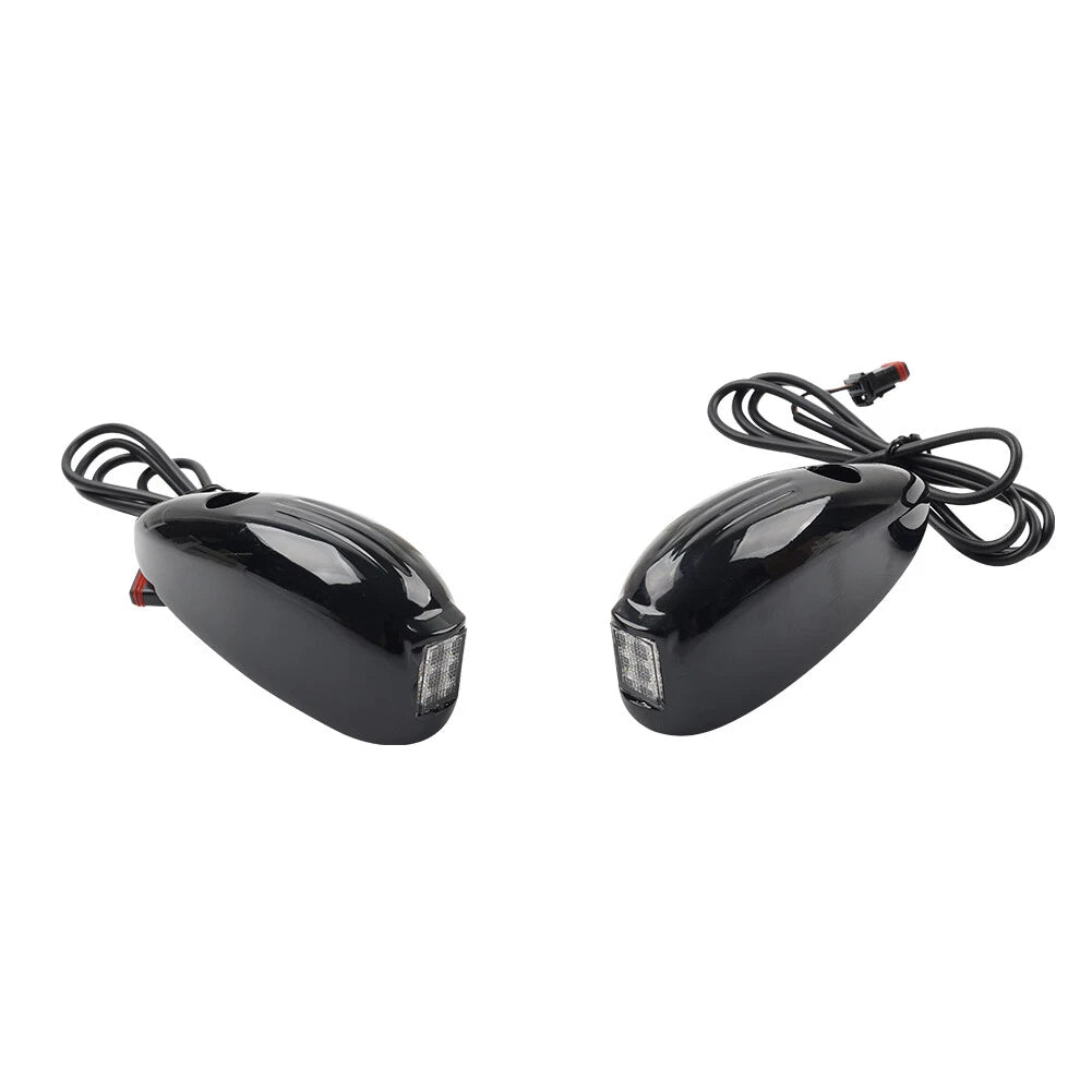 Front Turn Signal Light Black for Harley Road Glide FLTRX FLTRU FLTRK (2015-2024)