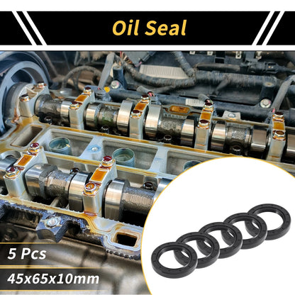 Oil Seal 45x65x10mm Seal Ring NBR Rubber 5pcs for Make Model