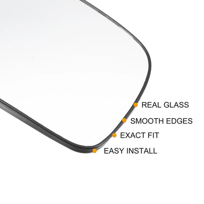 Heated Right Side Rearview Mirror Glass w/ Plate for Toyota Prius (2010-2015)