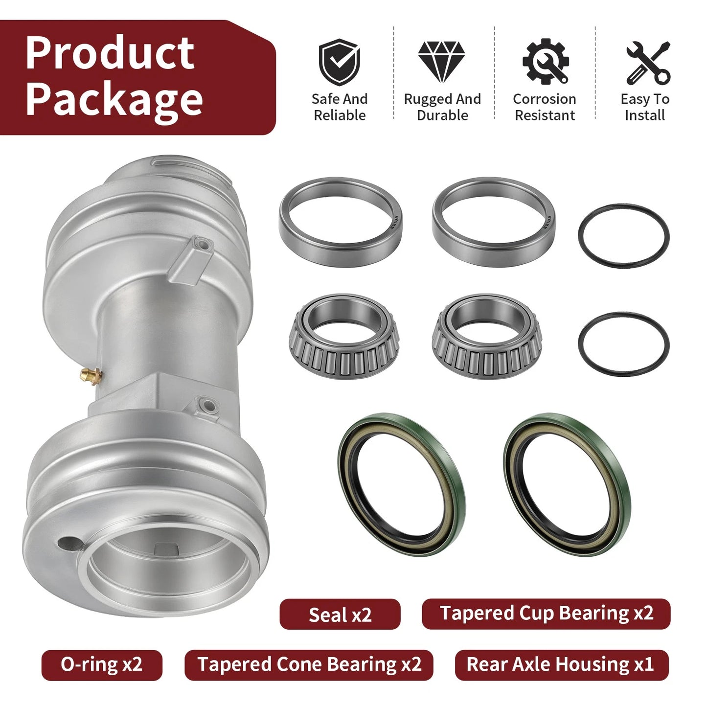 Rear Axle Bearing Housing Repair Kit for Polaris Trail Boss/Trail Blazer