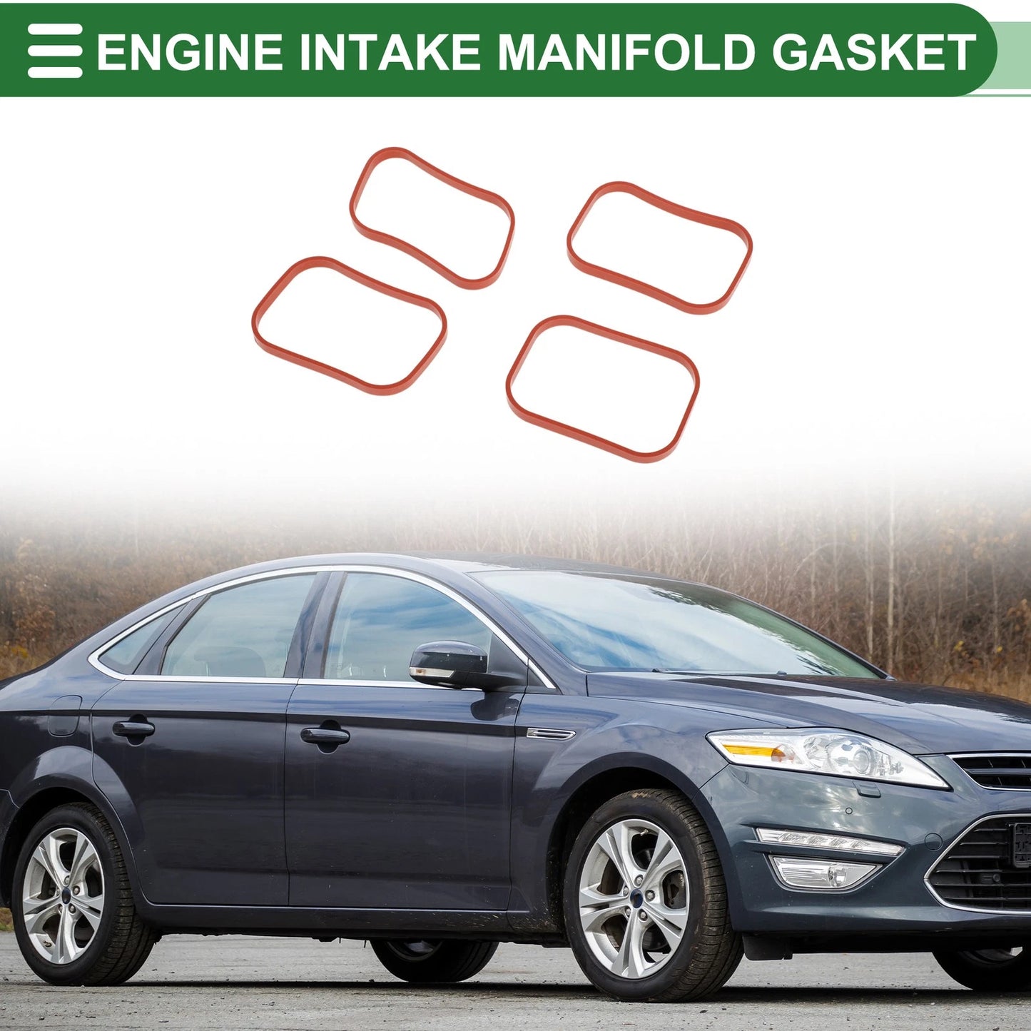 Engine Intake Manifold Gasket for Ford Mondeo (2010-2015) - 4 Pcs