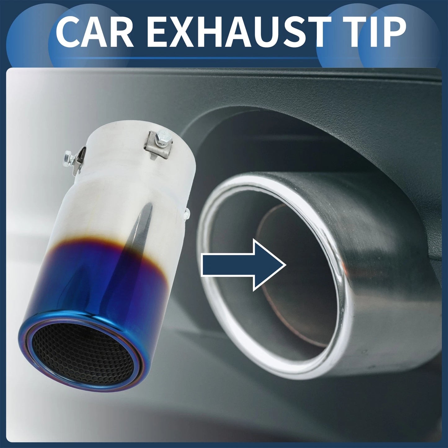 1Pc Exhaust Tip 1.5-3.1 for Toyota Land Cruiser Prado (2010–2018)