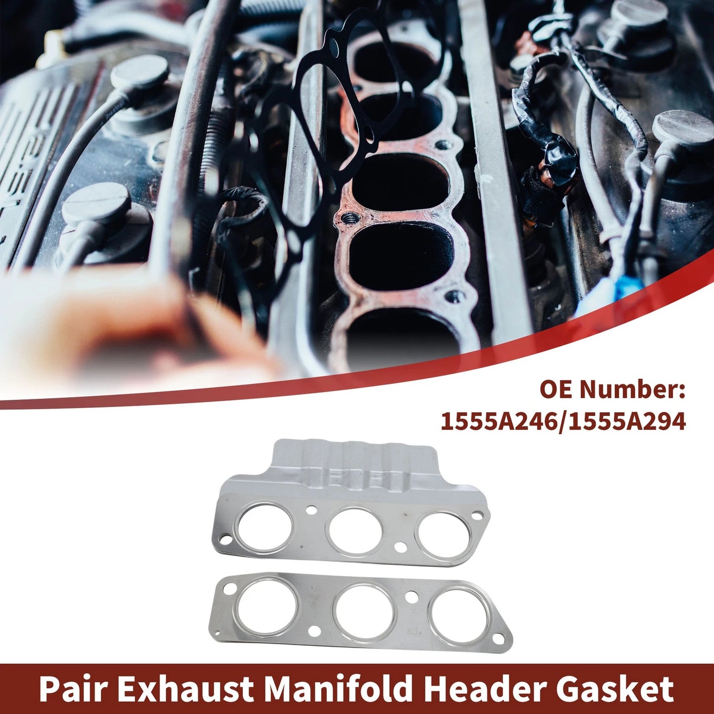 Exhaust Manifold Header Gasket for Mitsubishi Outlander (2007-2025)