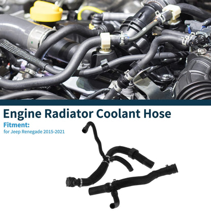 Water Pipes Engine Radiator Coolant Hose for Jeep Renegade (2015-2021)