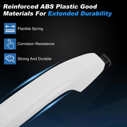 Door Handle Front Right Exterior for Chevrolet Silverado White
