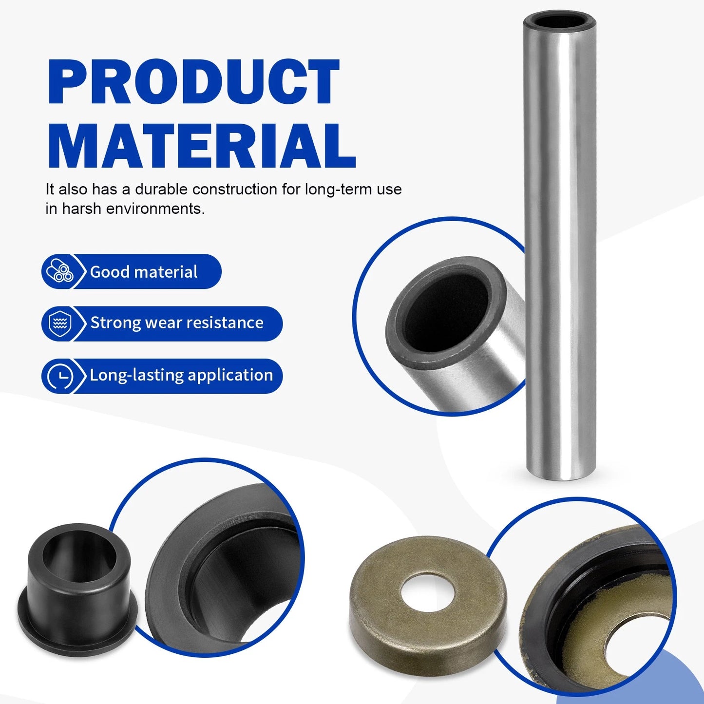 Top J-Arm Bearing Bushing Rebuild Kit for Yamaha Banshee 350 (1987-1990)