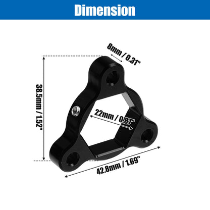 2 x 22mm Fork Preload Adjusters Aluminum Alloy Black for Racing Motorcycle