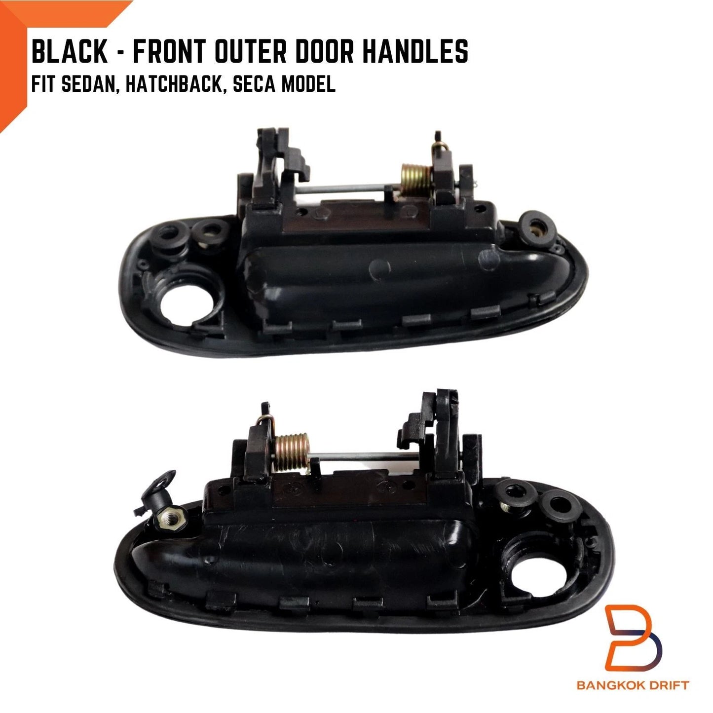 Black Front Outer Door Handles  for Toyota Corolla AE100 AE101 AE102 (92-98)