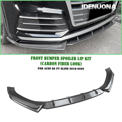 Front Bumper Spoiler Lip for Audi Q5 FY Sline (2018-2020)