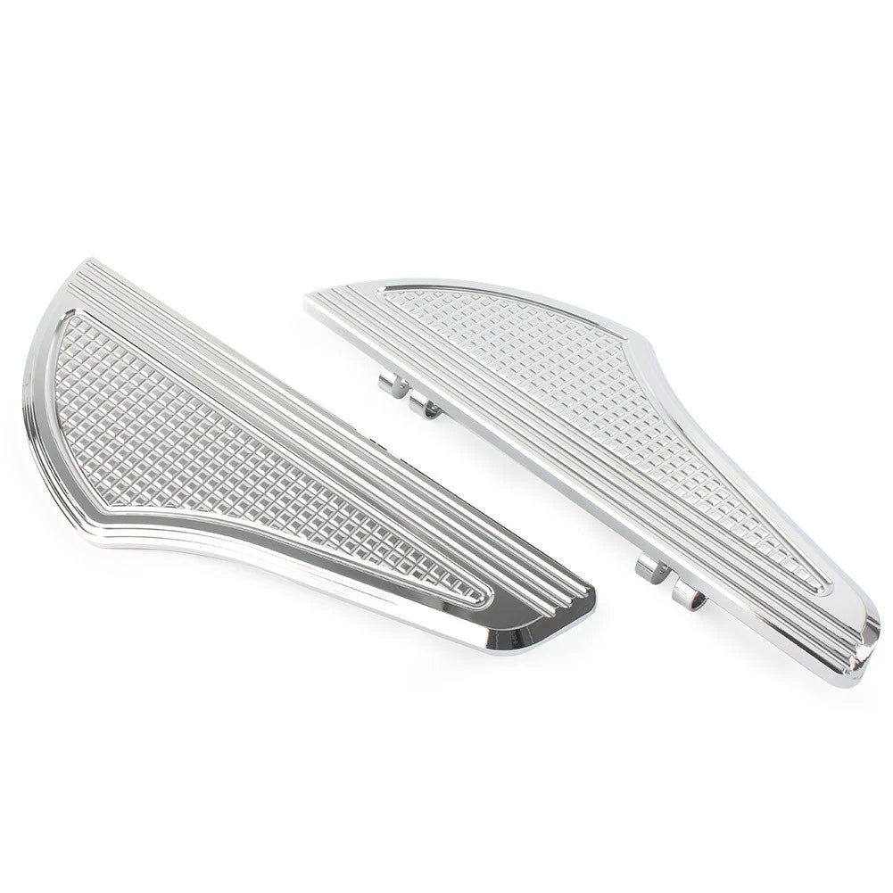 Non-Slip Front Floorboards for Harley Dyna Touring Softail Chrome