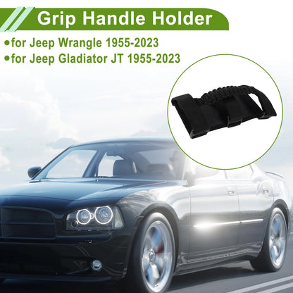Roll Bar Grab Handles for Jeep Wrangler (1955-2023) Black