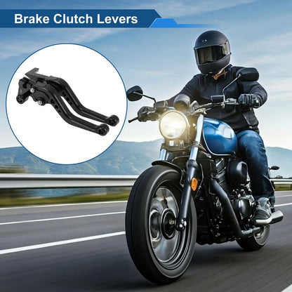 1 Pair Short Adjustable Brake Clutch Lever for Yamaha Tenere 700 (2019–2024)