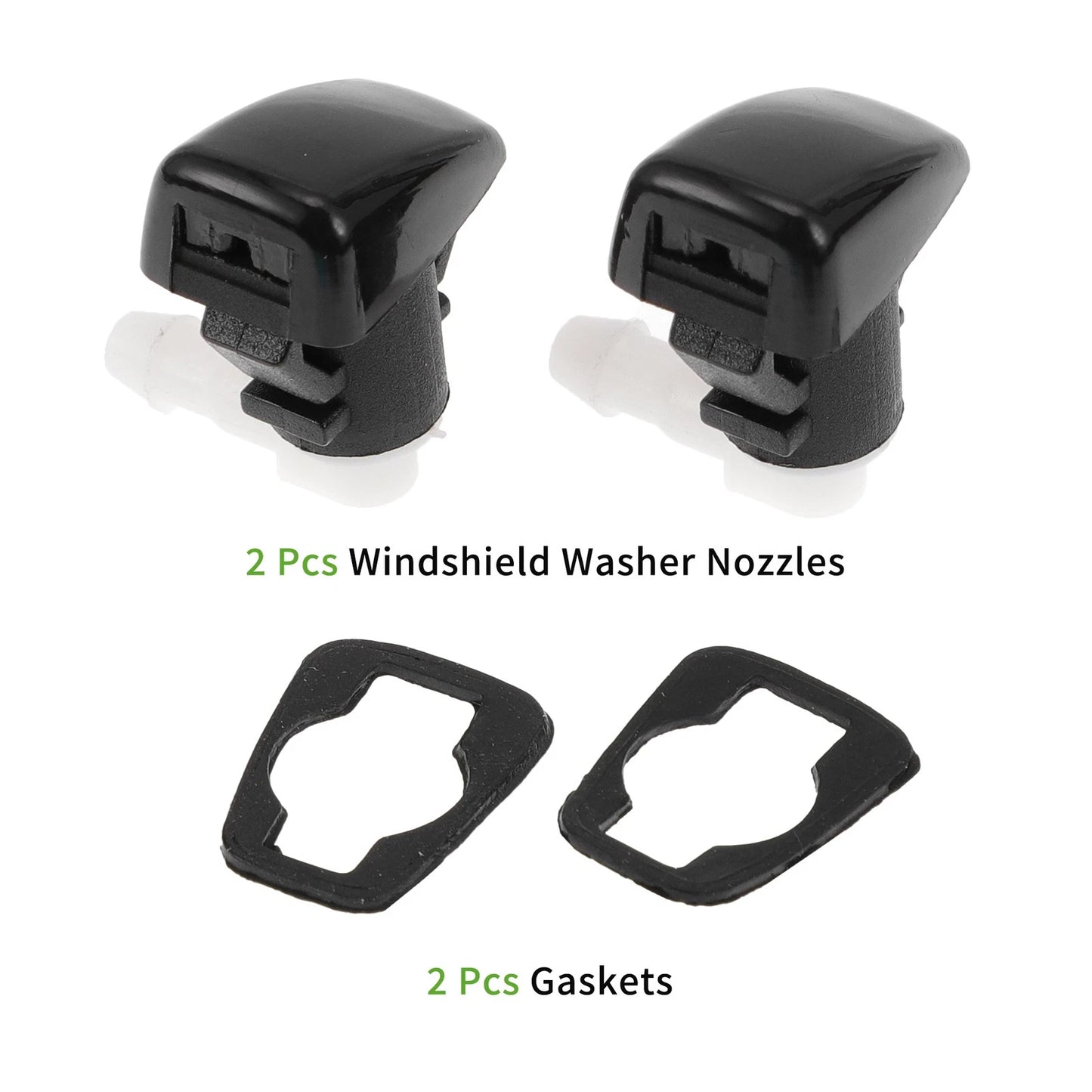 Windshield Washer Nozzle  Black for Jeep Cherokee (2014-2017)