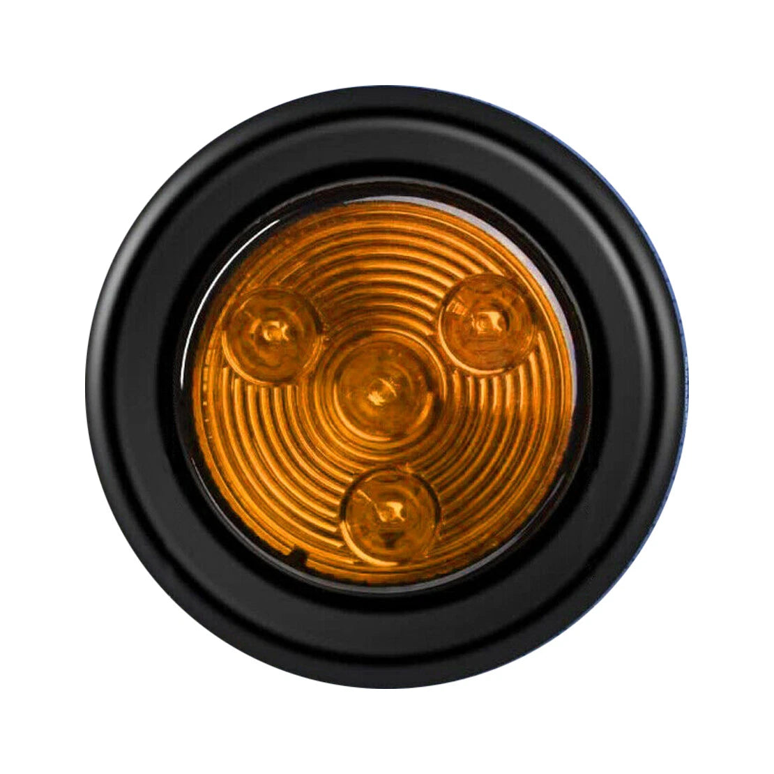 2" Round Amber LED Light for Trailer Side Marker Clearance Grommet (All Years)