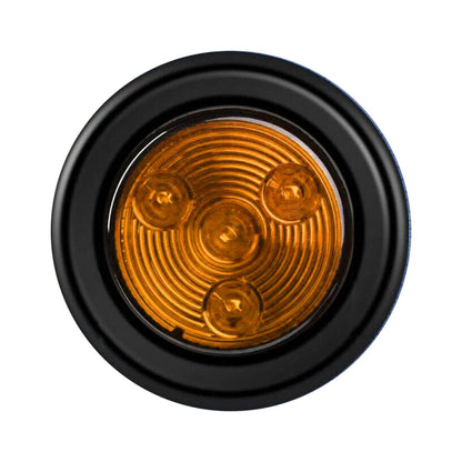 2" Round Amber LED Light for Trailer Side Marker Clearance Grommet (All Years)
