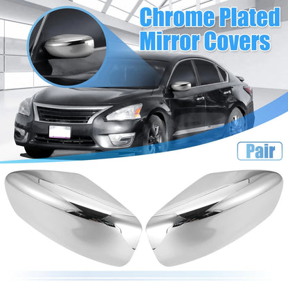 Chrome Plated Full Mirror Covers for Nissan Altima (2013-2018)