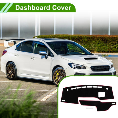 Dashboard Cover Mat for Suzuki Solio (2021-2024) Black Red 1 Set