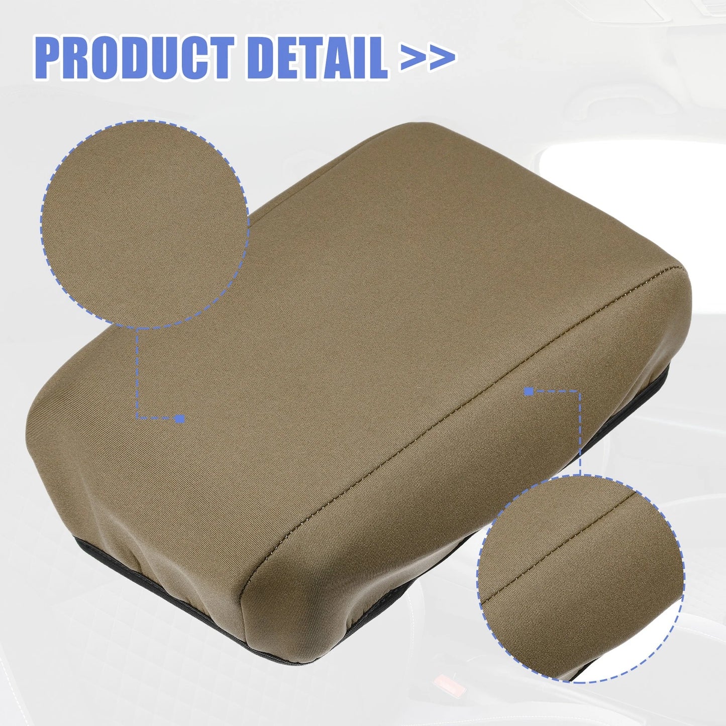 Center Console Armrest Cover for Subaru Forester (2015-2018) Dark Brown