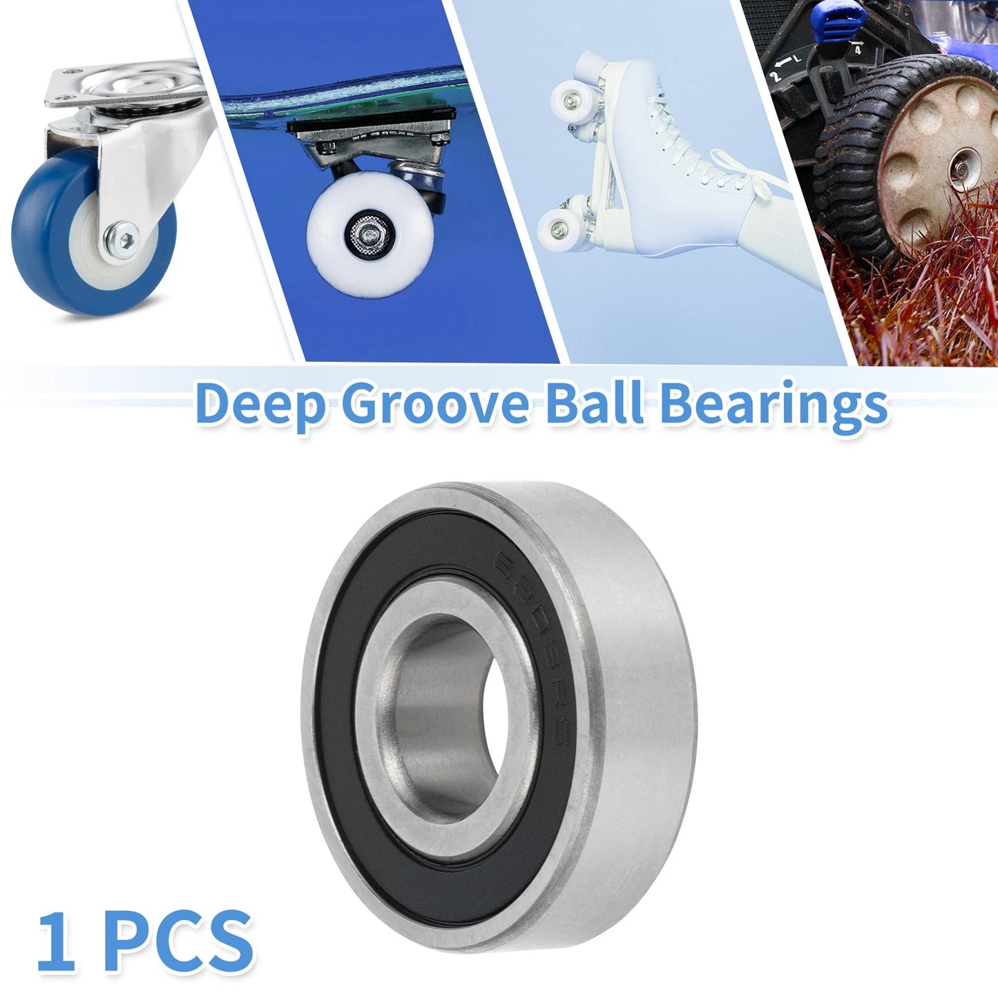 Deep Groove Ball Bearings / 16x40x12mm for Scooter Skateboard Wheel