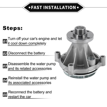 Water Pump for Ford Expedition, F-150, Lincoln Mark LT (2003-2006)