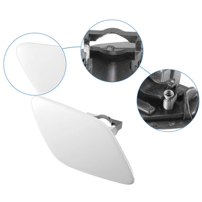 Front Right Bumper Headlight Washer Nozzle Cover Cap for BMW 328i White