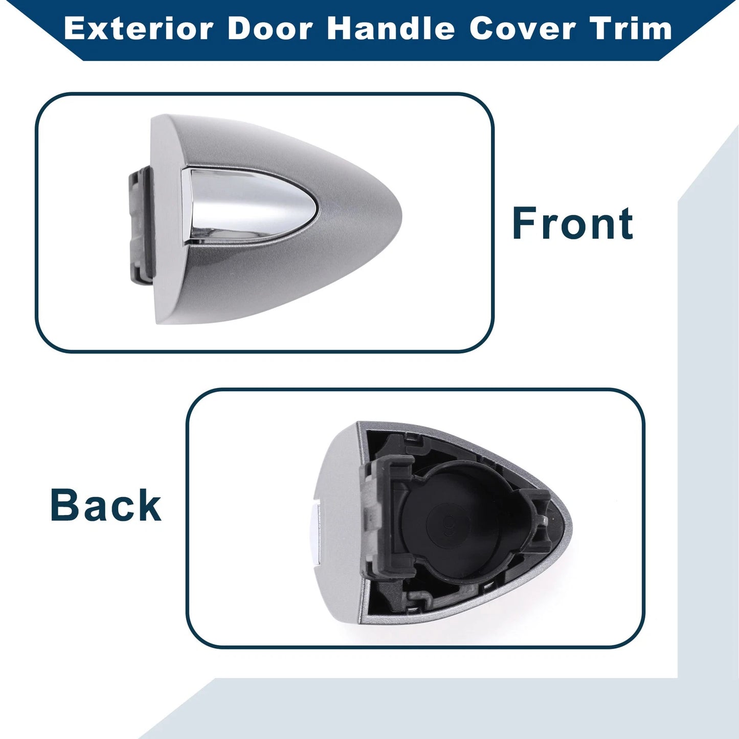 Exterior Door Handle Cover Trim for Buick LaCrosse / Enclave (2017-2019) Gray
